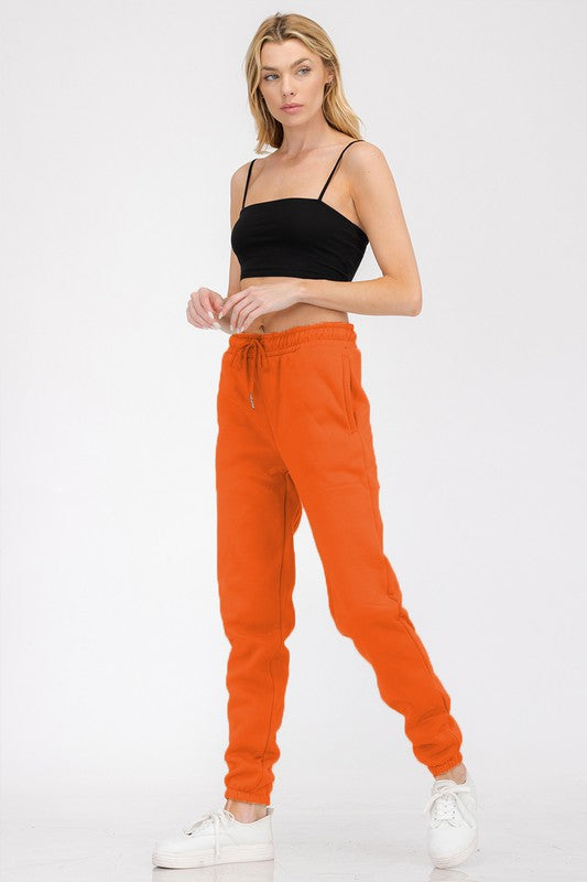 Women's Elastic Waist Jogger Sweatpants with Pockets