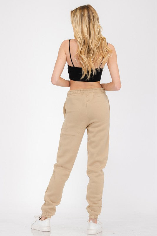 Women's Elastic Waist Jogger Sweatpants with Pockets