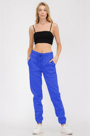 Women's Elastic Waist Jogger Sweatpants with Pockets