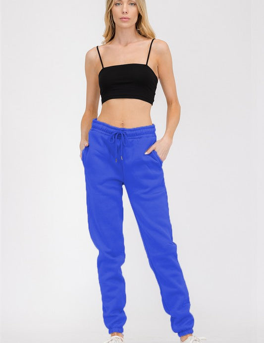 Women's Elastic Waist Jogger Sweatpants with Pockets