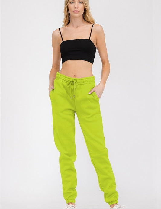 Women's Elastic Waist Jogger Sweatpants with Pockets