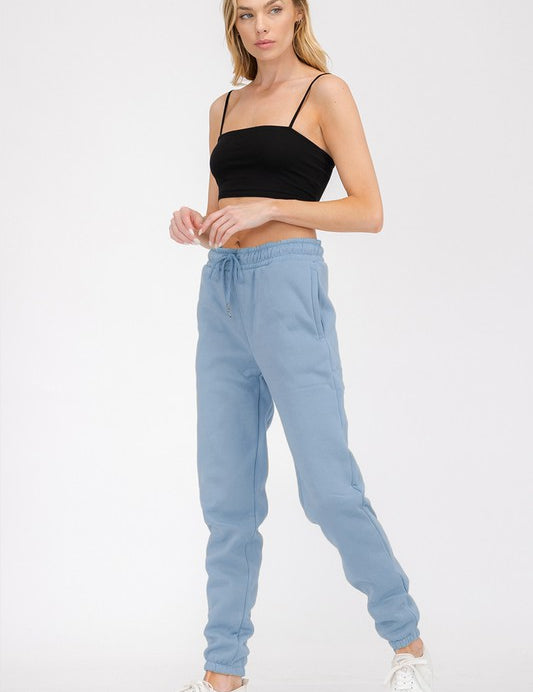 Women's Elastic Waist Jogger Sweatpants with Pockets