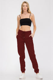 Women's Elastic Waist Jogger Sweat Pants with Pockets