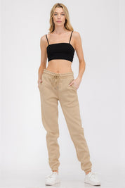 Women's Elastic Waist Jogger Sweatpants with Pockets