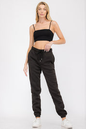 Women's Elastic Waist Jogger Sweatpants with Pockets