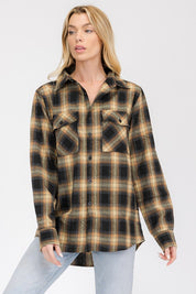 Men's Plaid Checkered Flannel Shirt