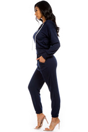 TWO PIECE HOODIES PANT SET