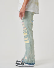 Men's Casual Straight Distressed Denim Jeans