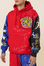 Women's Oversized Color Block Hoodie