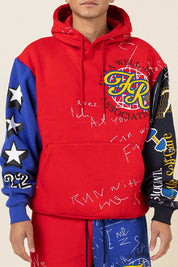 Women's Oversized Color Block Hoodie
