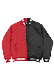 Men's Color Block Varsity Bomber Jacket