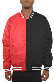 Men's Color Block Varsity Bomber Jacket