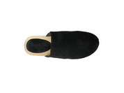 Women's Casual Taupe Suede Clogs with Block Heels