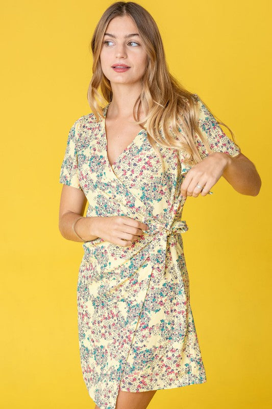 Women's Ditsy Floral Wrap Dress