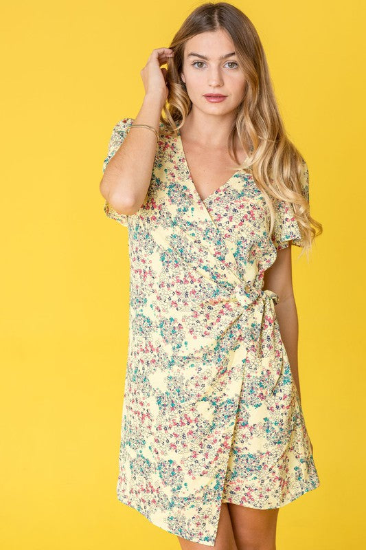 Women's Ditsy Floral Wrap Dress