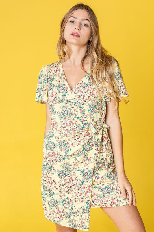 Women's Ditsy Floral Wrap Dress