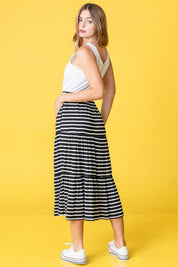 Women's Stripe Maxi Skirt