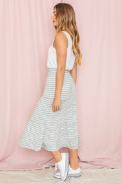 Women's Stripe Maxi Skirt