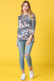 Women's Spring Floral Tunic