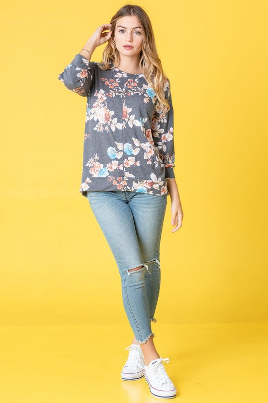 Women's Spring Floral Tunic