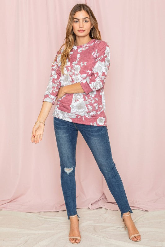 Women's Spring Floral Tunic