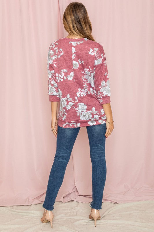 Women's Spring Floral Tunic