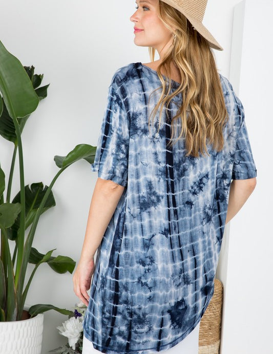 Women's Bamboo Tie Dye Tunic Top