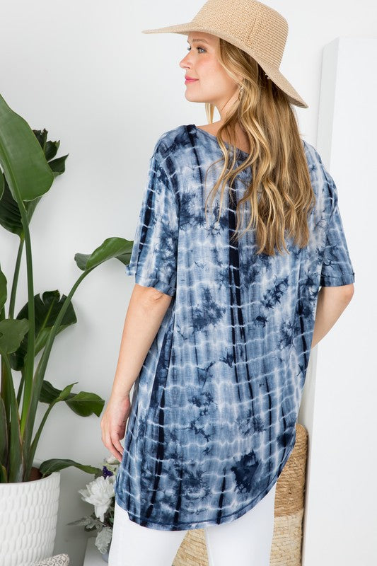 Women's Bamboo Tie Dye Tunic Top