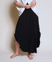 Women's Bamboo Maxi Skirt with Smocked Waist