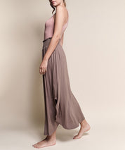 Women's Bamboo Maxi Skirt with Smocked Waist