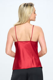 Women's Silky Satin Tank Top