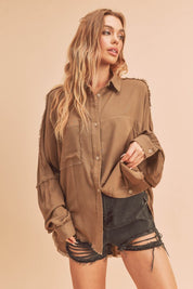 Women's Oversized Buttondown Shirt