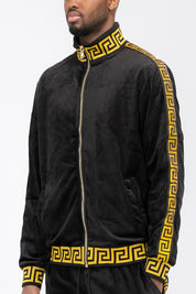 Men's Velour Full Zip Track Jacket