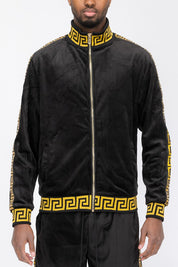 Men's Velour Full Zip Track Jacket