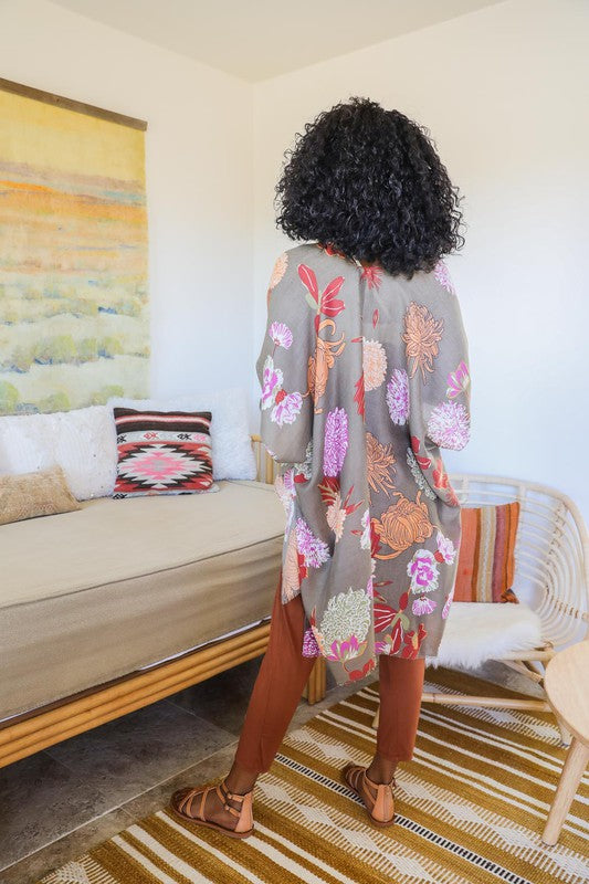 Women's Floral Casual Kimono