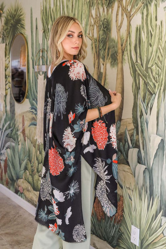 Women's Floral Casual Kimono