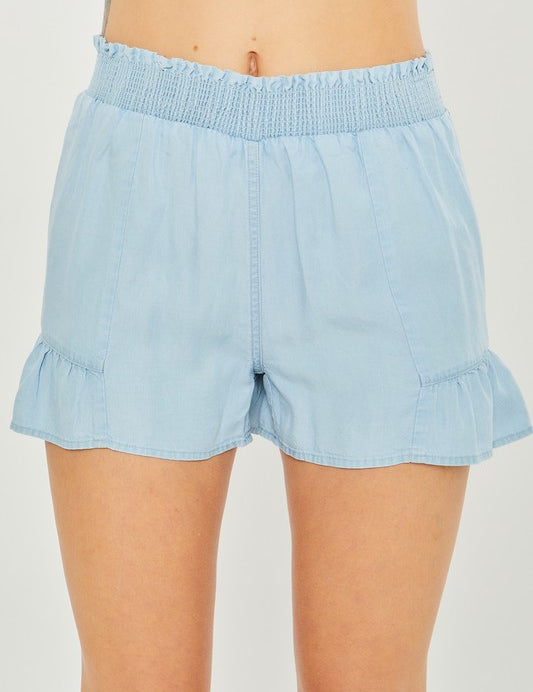 Woven Solid Shorts