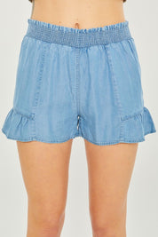 Woven Solid Shorts