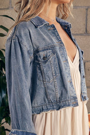 Women's Vibrant Relaxed Fit Denim Jacket