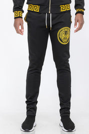 Black and Gold Detail Track Pants