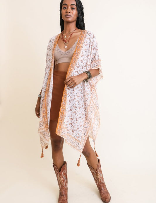 Women's Paisley Kimono