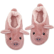 Women's Cozy Fluffy Animal Slippers - Pink