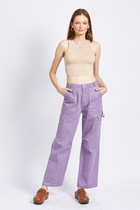 Women's High Rise Cargo Pants for Effortless Style