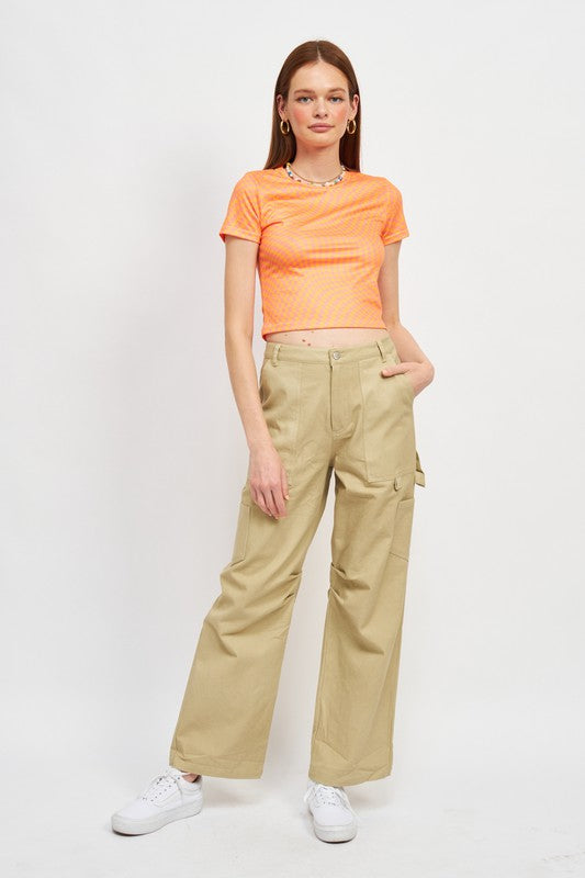 Women's High Rise Cargo Pants for Effortless Style