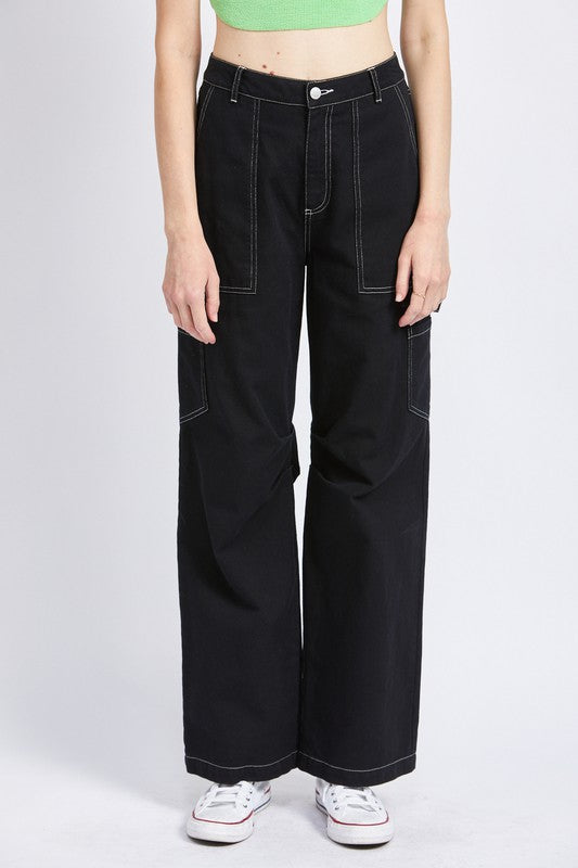 Women's High Rise Cargo Pants for Effortless Style