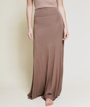 Women's Classic A-Shape Bamboo Maxi Skirt