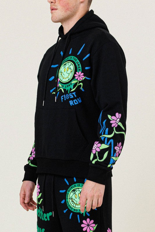 Women's Oversized Graphic Terry Hoodie