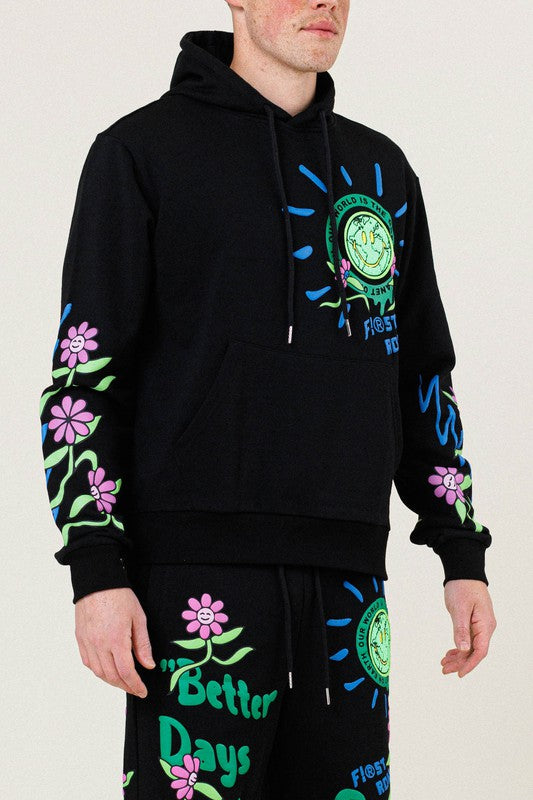 Women's Oversized Graphic Terry Hoodie