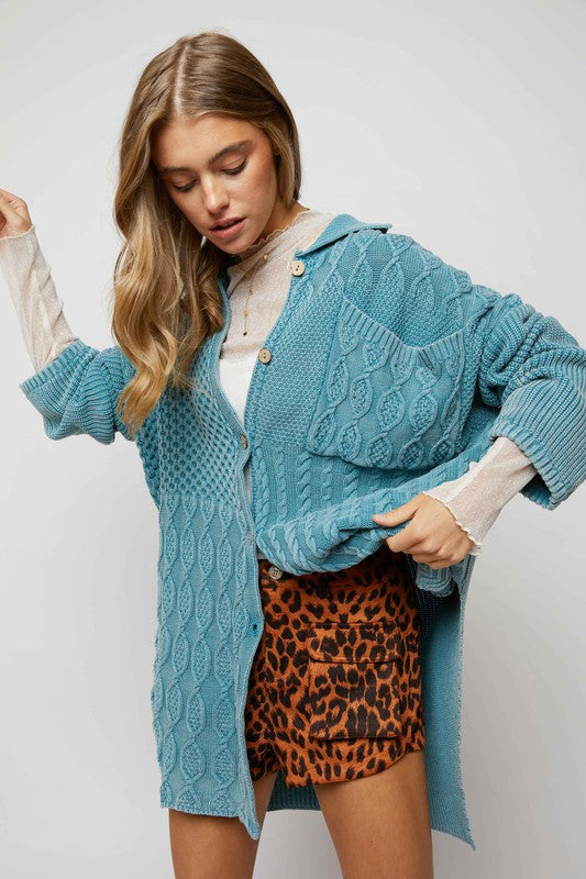 Women's Relaxed Fit Button Down Cardigan