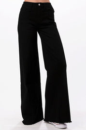 Women's High Waist Vintage Flare Wide Leg Jeans